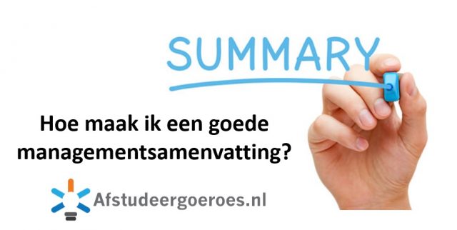 Samenvatting – Afstudeergoeroes